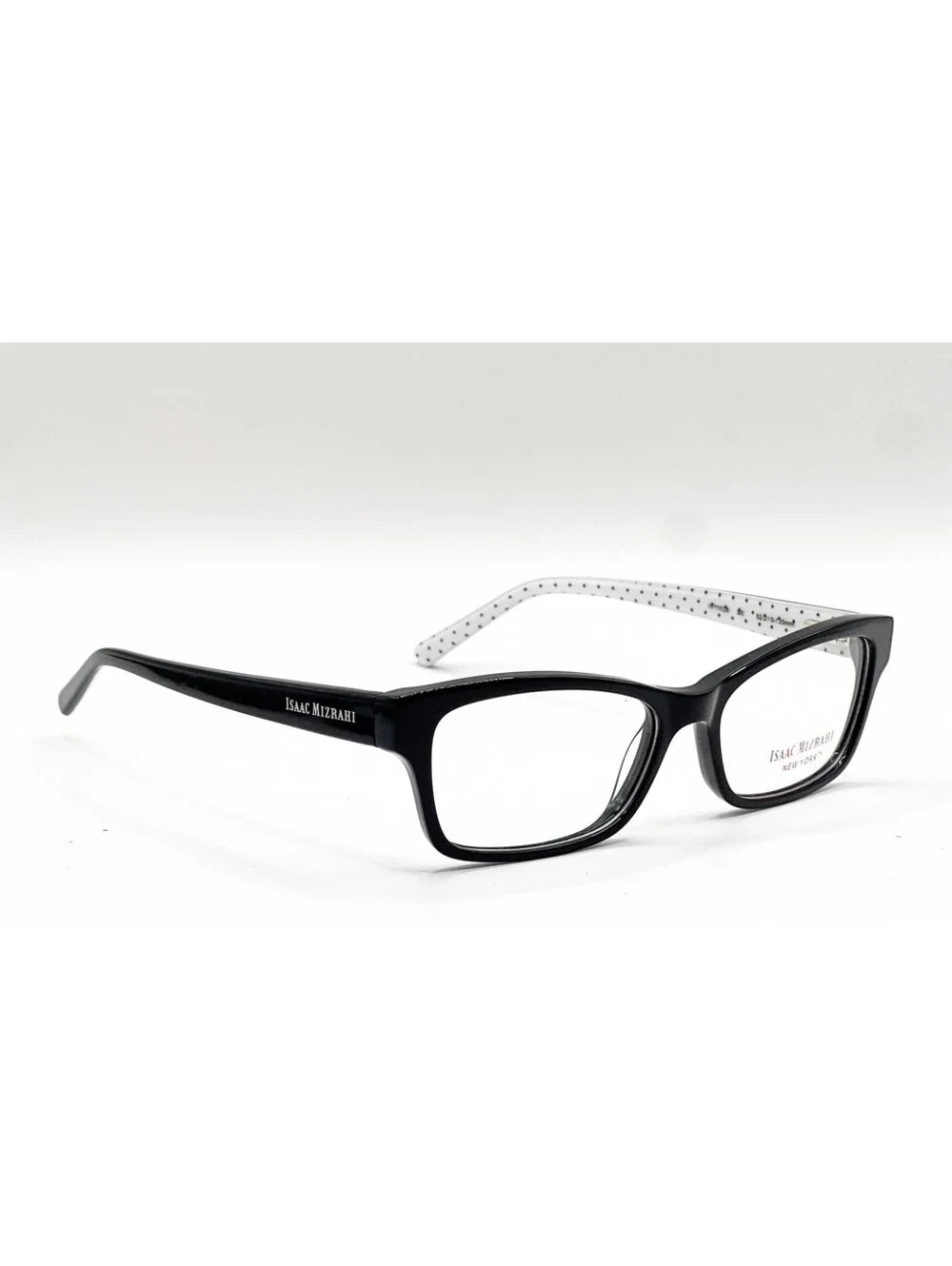 Isaac Mizrahi IM30028 BK Black Rectangle Authentic Eyeglass Frames 52-15-135